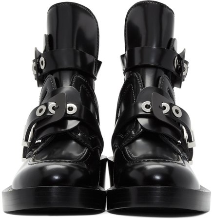 Balenciaga Black Ceinture Boots