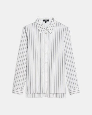 Trapeze Shirt in Striped Good Cotton