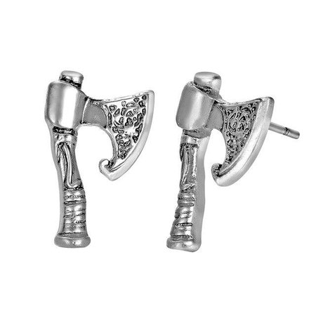 Viking Vintage Gold and Silver Axe Stud Earrings – Innovato Store