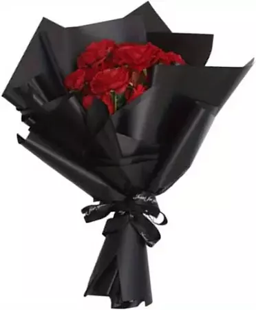 rose bouquet black paper - Google Search