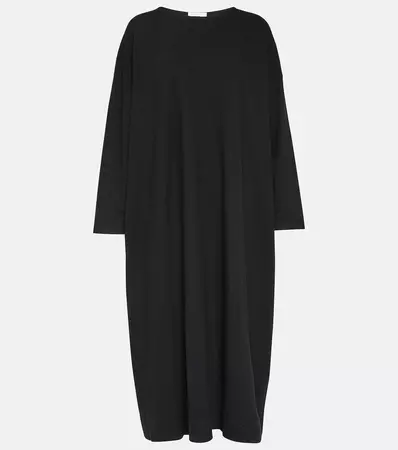 Sia Cotton Maxi Dress in Black - The Row | Mytheresa