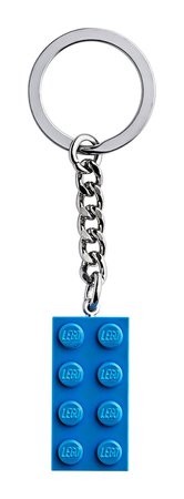 Royal Blue Lego Keychain