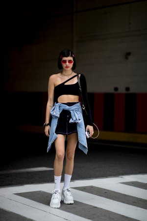 The Street Style Crowd Wore Big, Billowy Sleeves on Day 1 of New York Fashion Week - Fashionista
