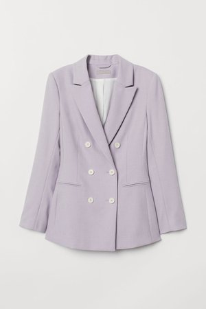 Double-breasted jacket - Light purple - Ladies | H&M GB
