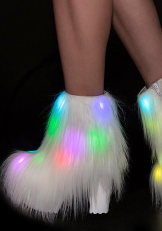 White neon Boots | Fluffer 1