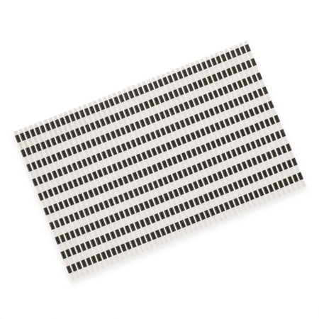 Perfect Food Black & White Striped Mat | Bed Bath and Beyond Canada