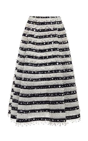 Embellished Silk Midi Skirt By Valentino | Moda Operandi