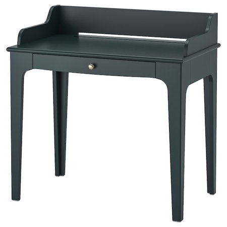 LOMMARP Desk, dark blue-green, 353/8x211/4" (90x54 cm) - IKEA