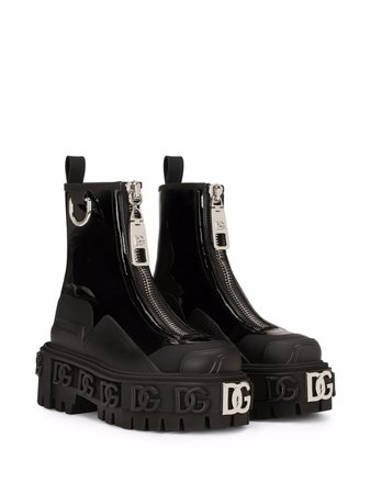 Dolce & Gabbana logo-plaque Ankle Boots
