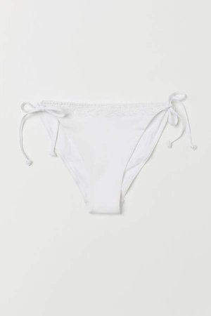 Tie Bikini Bottoms - White