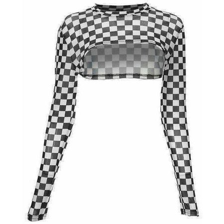 Checkerboard Cropped Top – Own Saviour
