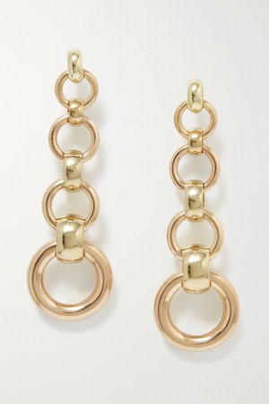 Gold Scala gold-tone earrings | Laura Lombardi | NET-A-PORTER