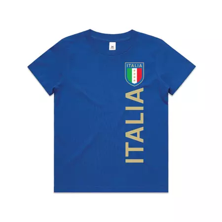 ITALIA VERTICAL GOLD KIDS TEE – Forza Italia