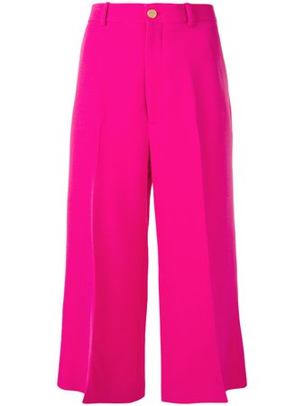 Shop Gucci cropped straight trousers with Express Delivery - FARFETCH