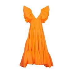 Valentino Orange Long dress