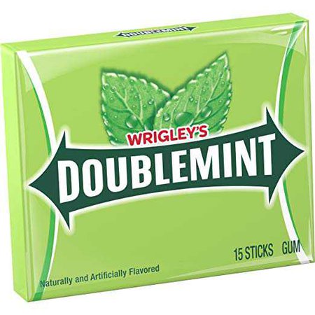 Amazon.com : Wrigley's Doublemint Sugarfree Chewing Gum, Single Pack (15 Pieces) :