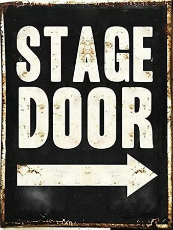 stage door sign