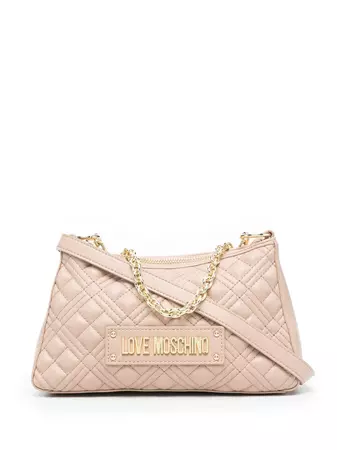Love Moschino logo-plaque Quilted Shoulder Bag - Farfetch