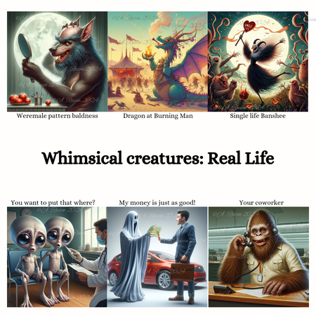 whimsical creatures: real life part 2