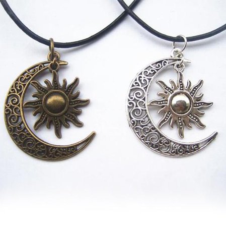 sun and moon necklaces - Google Search