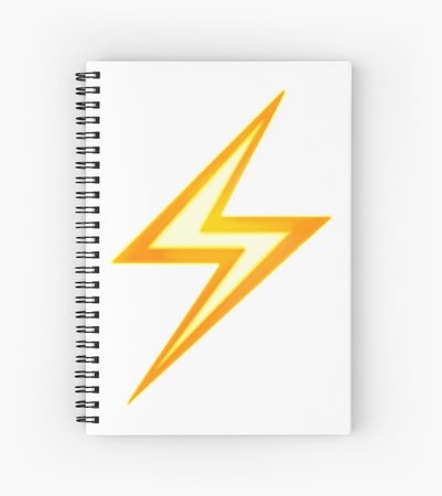 lightning bolt notebook