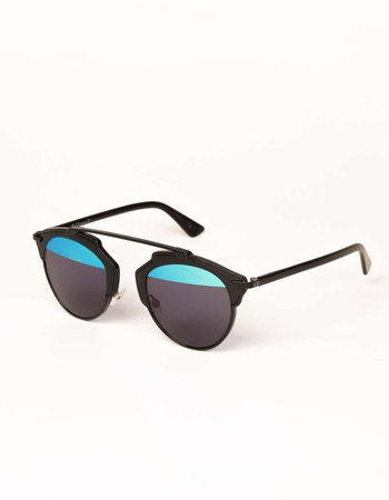 Dior So Real (BOYY0) Black and Blue Sunglasses For Sale at 1stDibs