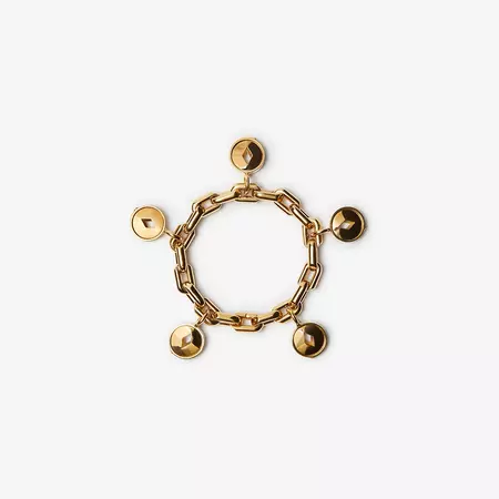 Gold-plated Hollow Medallion Bracelet | Burberry® Official