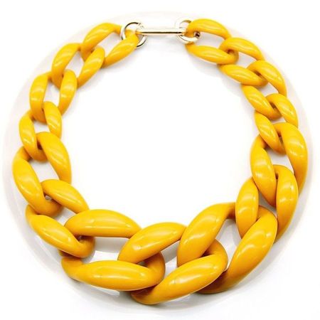 chunky yellow necklace