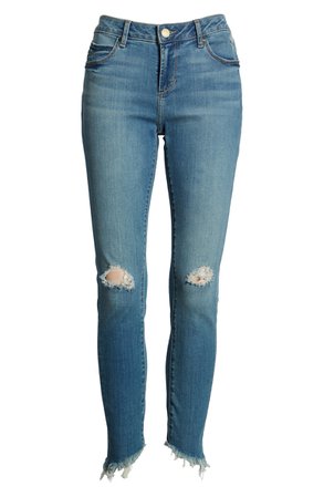 Articles of Society Suzy Ripped Fray Hem Ankle Skinny Jeans (Jansen) | Nordstrom