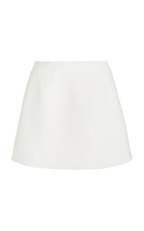 A-Line Virgin Wool-Blend Mini Skirt By Carolina Herrera | Moda Operandi