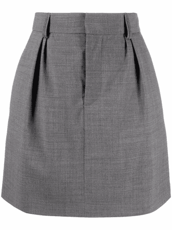 Brunello Cucinelli pleat-detail tailored cut skirt