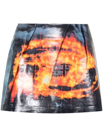 Diesel Oval D-print Mini Skirt - Farfetch