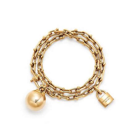 Tiffany HardWear wrap bracelet in 18k gold, medium. | Tiffany & Co.