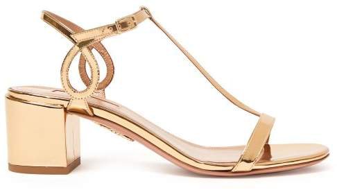 Almost Bare 50 Leather Sandals - Womens - Gold