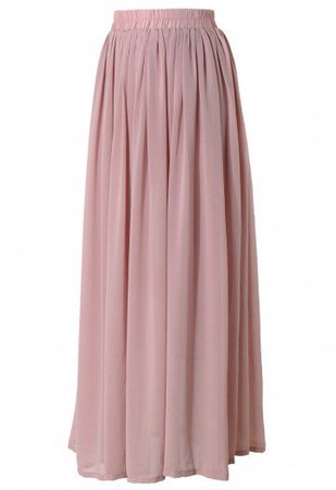Pink Maxi Skirt - Retro, Indie and Unique Fashion