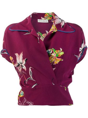 Etro Floral Fitted Blouse - Farfetch