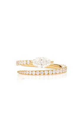 18k Yellow Gold Diamond Coil Ring By Anita Ko | Moda Operandi