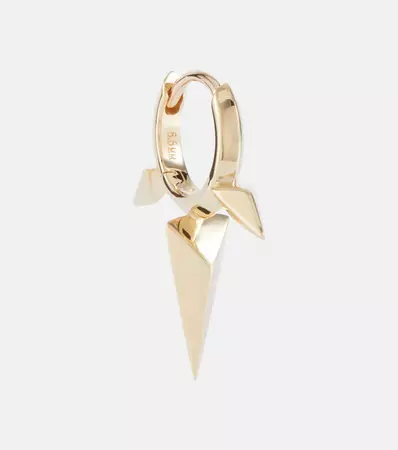 Maria Tash - Faceted Triple Long Spike 18kt gold single hoop earring | Mytheresa