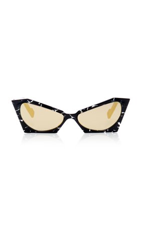 Empatbellas Cat-Eye Marbled Acetate sunglasses by PAWAKA | Moda Operandi