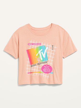 Cropped Licensed Pop Culture Graphic T-Shirt for Women | Old Navy