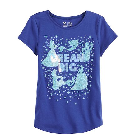 Disney Girls 4-12 Shirttail Graphic Tee by Jumping Beans®