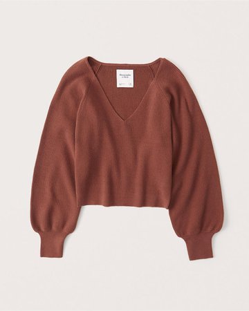 Women's Slouchy V-Neck Sweater | Women's | Abercrombie.com