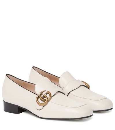 Double G Leather Loafers | Gucci - Mytheresa