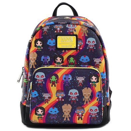 LOUNGEFLY X MARVEL GUARDIANS OF THE GALAXY CHIBI LINE-UP MINI BACKPACK – Loungefly.com