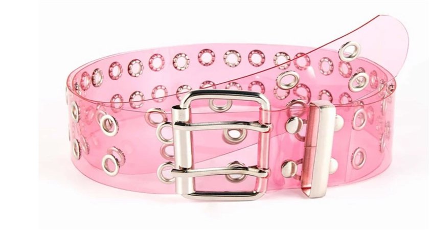 Transparent Pink Belt