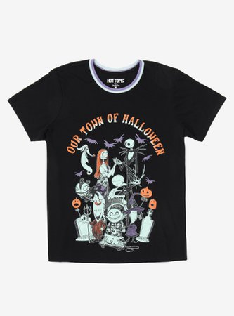 The Nightmare Before Christmas Our Town Group Girls T-Shirt Plus Size