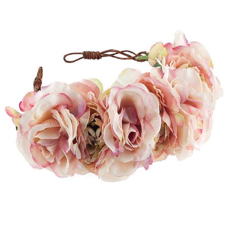 Rock N Rose Blossom Floral Rose Crown Headband