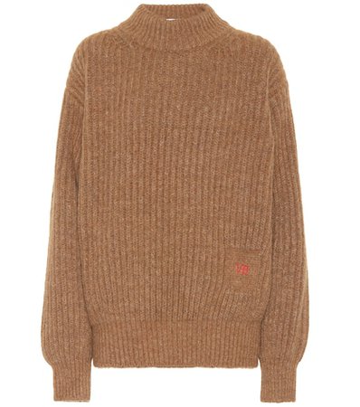 Alpaca and wool-blend sweater