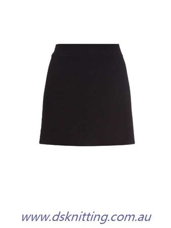 Balenciaga Black Women's Skirts Black Crepe Black Fabric Lining Embellished Crepe Skirt Women's Holiday Clothing Hot Sell For You - £69.06