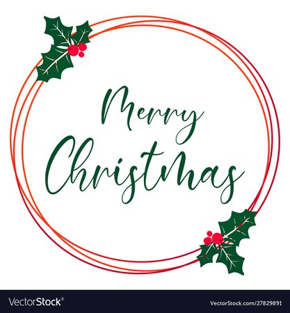 Simple merry christmas background with greeting Vector Image